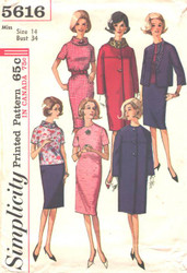 Uncut Vintage Simplicity 5616 Sewing Pattern Size 14