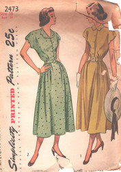 Vintage Simplicity 2473 Sewing Pattern Size 16