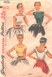 Vintage Simplicity 4656 Sewing Pattern Size 12