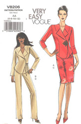 Uncut Vintage Vogue 8206 Sewing Pattern Size 6-8-10-12