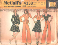 Uncut  Vintage McCalls 4338 Sewing Pattern Size 10