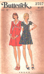 Uncut Butterick 3757 Misses Dress Vintage Sewing Pattern Size 10