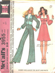 Uncut  Vintage McCalls 3955 Sewing Pattern Size 10