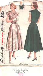 Uncut Vintage Simplicity 2403 Sewing Pattern Size 16