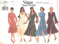 Uncut Vintage Vogue 1360 Sewing Pattern Size 8-10-12