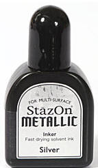 Silver Metallic StazOn Reinker
