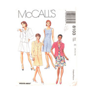 Uncut  Vintage McCalls 8103 Sewing Pattern Size 10-12-14