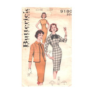 Vintage Butterick 9180  Size 12 Bust 32" Sewing Pattern