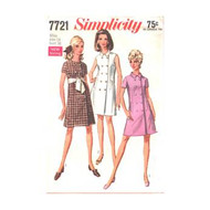 Uncut Vintage Simplicity 7721 Size 14 Bust 36" Sewing Pattern