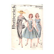 Vintage Butterick 8058  Size 16 Bust 36" Sewing Pattern