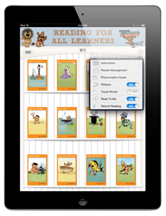 Reading For All Learners App - Control Panel