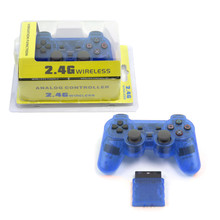 PS2 2.4 GHz Wireless OG Controller Pad - Clear Blue (Hexir)