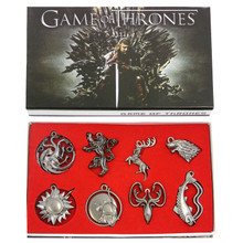 House Sigil - Game of Thrones 8 Pcs. Pendant & Keychain Set