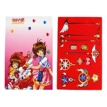 Blue Star Key, Wand & Staff - Cardcaptor Sakura 11 Pcs. Necklace Set