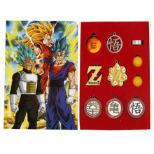 Goku's Kanji - DragonBall Z 10 Pcs.Necklace, Keychain & Ring Set