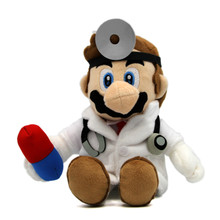 Dr. Mario - Super Mario Bros 9" Plush (San-Ei) 1824