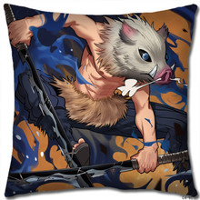 Masked Inosuke Hashibira - Demon Slayer 15" Decorative Pillow
