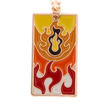 Flame Hanafuda - Demon Slayer Necklace