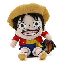Monkey D. Luffy Pinched - One Piece 6" Plush (Great Eastern) 52345