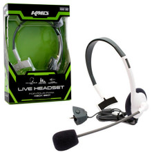 Xbox 360 Small Wired Headset w/ Mic - White (KMD) KMD-360-1521