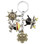 Jolly Roger Skull Col. A - One Piece 4 Pcs. Keychain