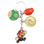 Mario Mushroom Hat Coin - Super Mario Bros 4 Pcs. Keychain