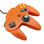 Nintendo 64 Analog Controller Pad OG - Solid Orange (Hexir)