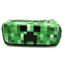 Creeper's Face - Minecraft Black Clutch Pencil Bag