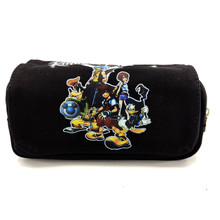 Sora and Friends - Kingdom Hearts Black Clutch Pencil Bag