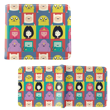 Characters Square Patterns - Adventure Time 4x5" BiFold Wallet