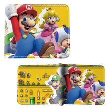 Mario Peach and Friends - Super Mario Bros 4x5" BiFold Wallet