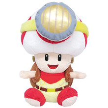 Captain Toad Sit - Super Mario Bros 7" Plush (San-Ei) 1408