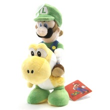 Luigi Riding Yoshi - Super Mario Bros 8" Plush (San-Ei) 1255