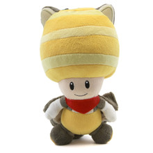 Flying Squirrel Yellow Toad - Super Mario Bros 8" Plush (San-Ei) 1314