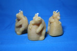 Bear and Beehive Candle (Pack of 3)