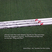 Project X PXv Driver Shaft w/Tip & Grip Regular Flex w/Adapter Tip