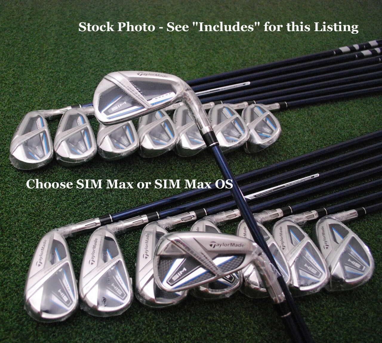 TaylorMade's 2020 SIM Max Stiff Iron Sets Choose Set/Steel