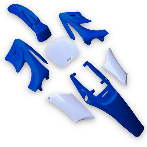 Blue Mini Apollo Dirt Bike Bike Plastics Kit Red Circles Motorcycles