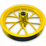 Yellow Mini Dirt Bike Wheel (Tyre Size 12.5 x 2.75)