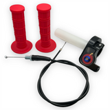 Red Pit BIke Quick Action Throttle Set