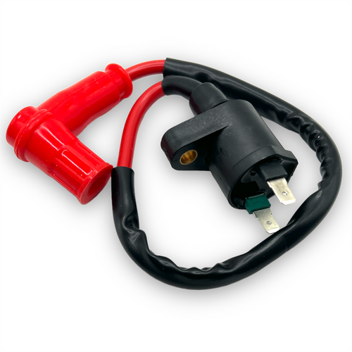 RCR Pit Bike Ignition Coil (2x Spade Connectors) Red Circles