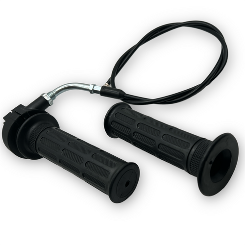 Basic Pit Bike Throttle + Cable Set Red Circles Motorcycles Limited