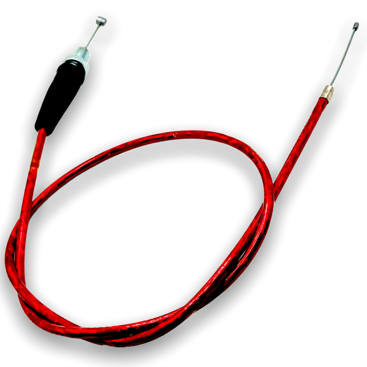 Red 90cm Straight Pit Bike Throttle Cable Red Circles Motorcycles Limited