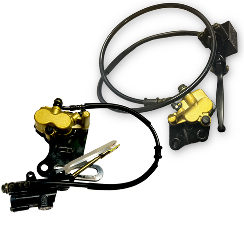 12mm Classic Pit Bike Brake Set Red Circles Motorcycles Limited