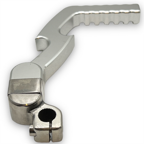 Silver 13mm CNC 'Z' Pit Bike Kickstart Red Circles Motorcycles Limited