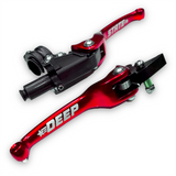 Red Deep State Pit Bike Clutch And Brake Levers