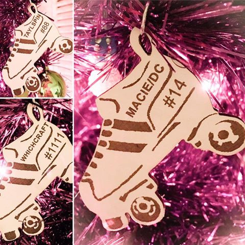 Roller Derby Christmas Ornaments - Personalized For You! - Metal Designz - Roller Derby Christmas Ornaments - Personalized For You! - Metal Designz