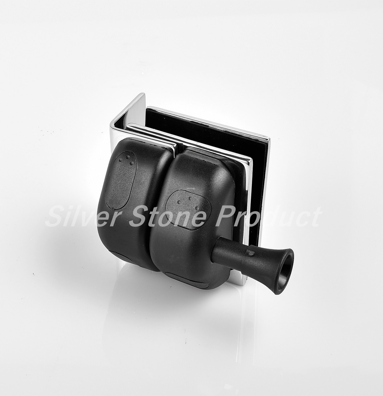 Glass to square post / wall magnet latch - Silver Stone Hardware Pty Ltd