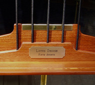Solid brass engraved plate