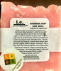 LOVE SPELL:  Our natural soap is handmade with love.  We chose organic ingredients that are balanced for their cleansing and moisturizing properties.  This hot processed soap features a unique block design; each bar has a slightly different design and has a more rustic look and feel; yet it performs the same as our cold-processed soaps.  Choose the fragrant that best suits your taste.  Directions:  Wet a wash cloth and rub soap together until it lathers, then apply to your body for a clean, moisturizing, and refreshing aroma.  FOR EXTERNAL USE ONLY.  Ingredients: organic unrefined coconut oil, pure olive oil, pure castor oil, distilled water, sodium hydroxide (lye), fragrance oils, essential oils, and color micas.  Some soaps include additives such as: goats milk, butter milk, beer, pure cacao, oatmeal, lavender petals, tumeric, basil, chamomile flakes, crushed almonds, green tea powder, green tea leaves, and seaweed powder  SELECT THE SCENT TO SEE ANY ADDITIONAL INGREDIENTS OR ADDITIVES USED FOR OUR HANDMADE HOT PROCESSED SOAPS.  SELECT THE SCENT TO SEE ANY ADDITIONAL INGREDIENTS OR ADDITIVES USED FOR THESE SOAPS.  Cure Time:  we cure our hot processed handmade soaps for a minimum of two weeks before they are sold.  Size:  approximately 7 oz depending upon the cut of the soap